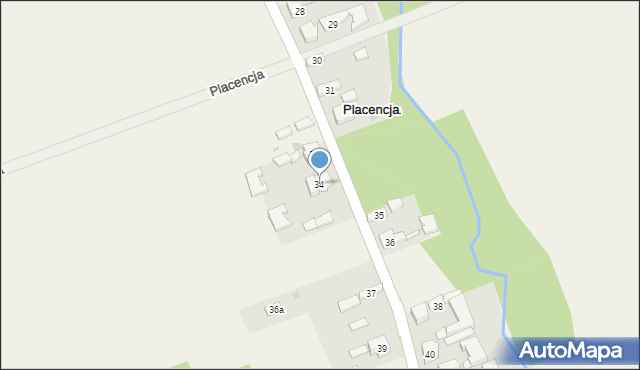 Placencja, Placencja, 34, mapa Placencja