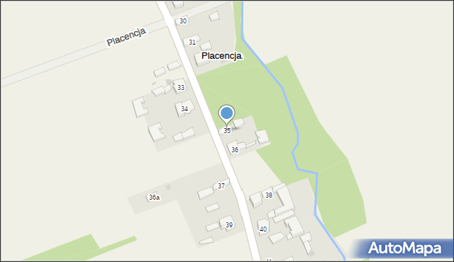 Placencja, Placencja, 35, mapa Placencja