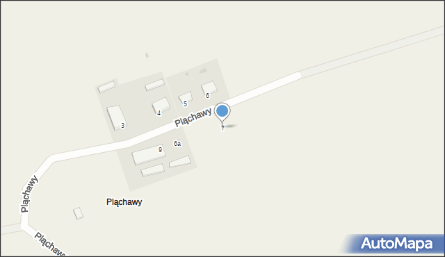 Pląchawy, Pląchawy, 7, mapa Pląchawy