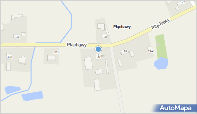 Płąchawy, Płąchawy, 30, mapa Płąchawy