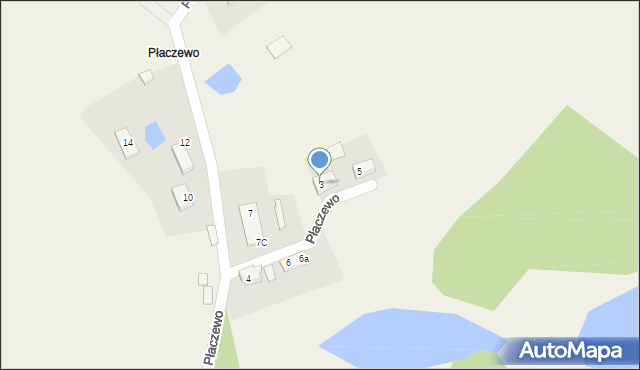 Płaczewo, Płaczewo, 3, mapa Płaczewo