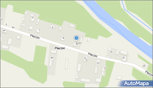 Płaczki, Płaczki, 10, mapa Płaczki