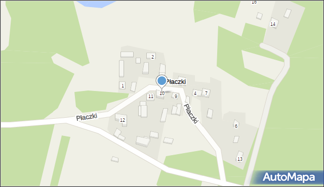 Płaczki, Płaczki, 10, mapa Płaczki