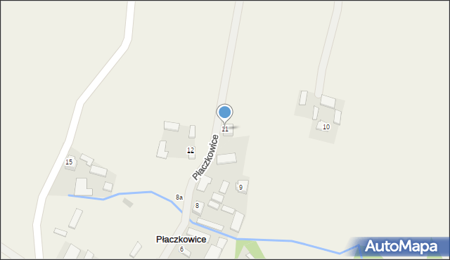 Płaczkowice, Płaczkowice, 11, mapa Płaczkowice