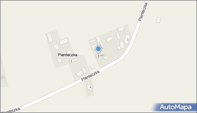 Planteczka, Planteczka, 2, mapa Planteczka