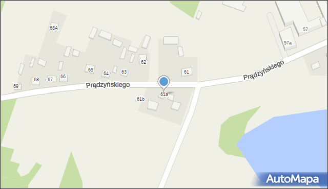 Płaska, Płaska, 61a, mapa Płaska