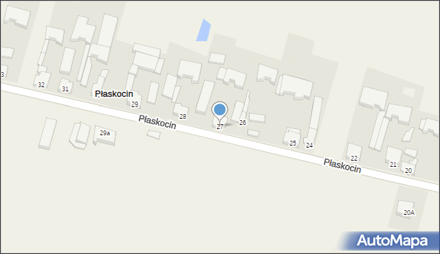 Płaskocin, Płaskocin, 27, mapa Płaskocin