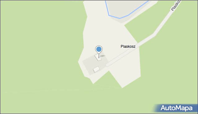 Plaskosz, Plaskosz, 1, mapa Plaskosz