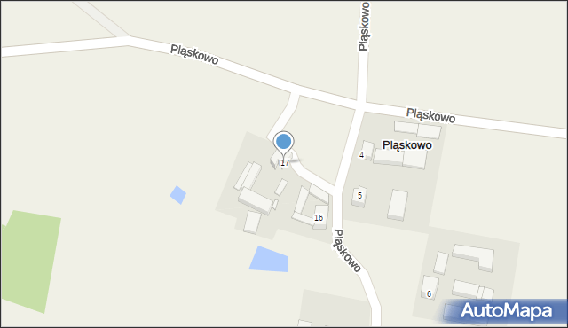 Pląskowo, Pląskowo, 17, mapa Pląskowo