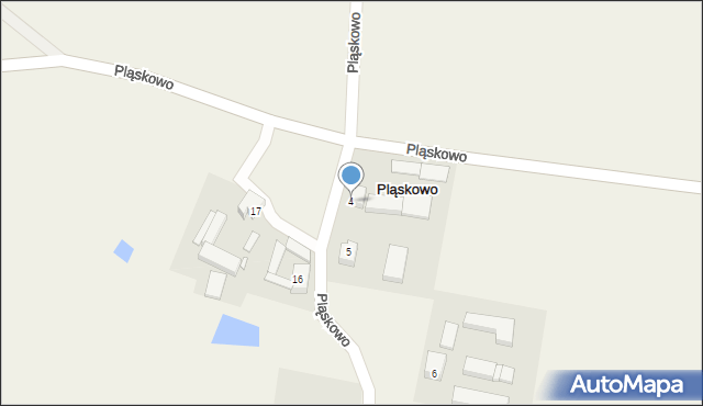 Pląskowo, Pląskowo, 4, mapa Pląskowo