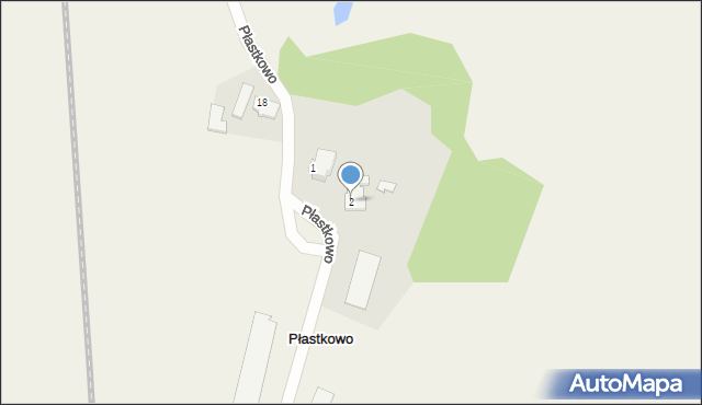 Płastkowo, Płastkowo, 2, mapa Płastkowo