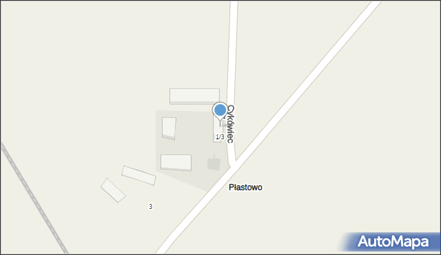 Płastowo, Płastowo, 1/2, mapa Płastowo