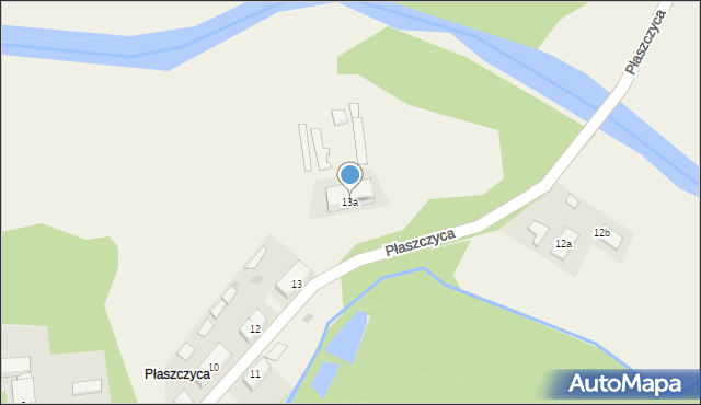 Płaszczyca, Płaszczyca, 13a, mapa Płaszczyca