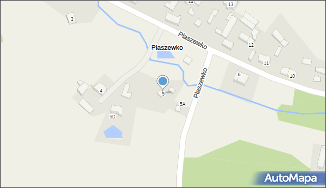 Płaszewko, Płaszewko, 5, mapa Płaszewko