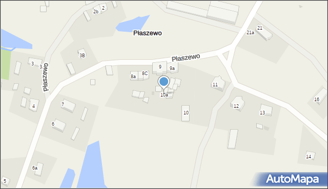 Płaszewo, Płaszewo, 10a, mapa Płaszewo