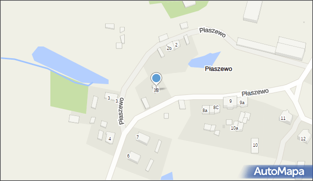 Płaszewo, Płaszewo, 3B, mapa Płaszewo