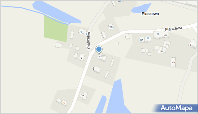 Płaszewo, Płaszewo, 7, mapa Płaszewo