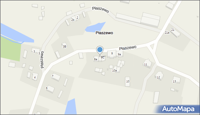 Płaszewo, Płaszewo, 8b, mapa Płaszewo