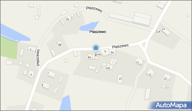 Płaszewo, Płaszewo, 8C, mapa Płaszewo