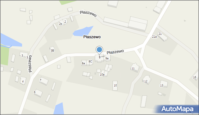 Płaszewo, Płaszewo, 9, mapa Płaszewo