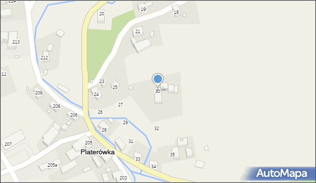 Platerówka, Platerówka, 30, mapa Platerówka