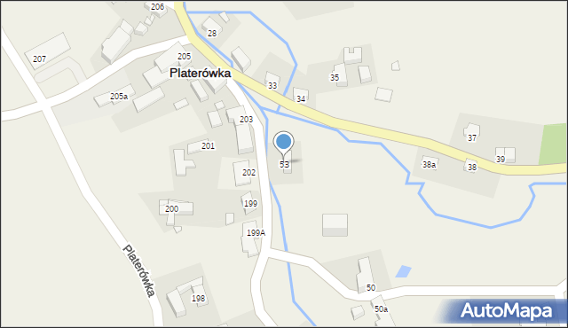 Platerówka, Platerówka, 53, mapa Platerówka