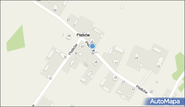 Płatków, Płatków, 19, mapa Płatków