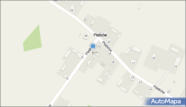 Płatków, Płatków, 30, mapa Płatków