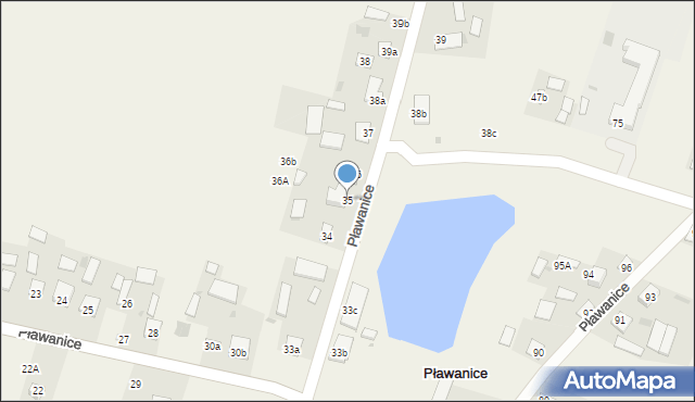 Pławanice, Pławanice, 35, mapa Pławanice