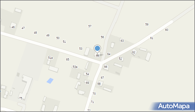 Pławanice, Pławanice, 55, mapa Pławanice