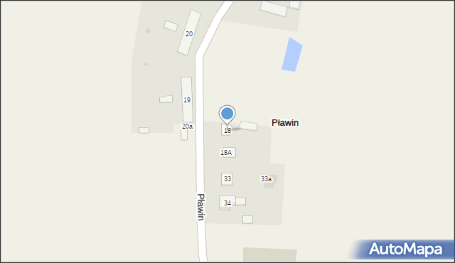 Pławin, Pławin, 18, mapa Pławin