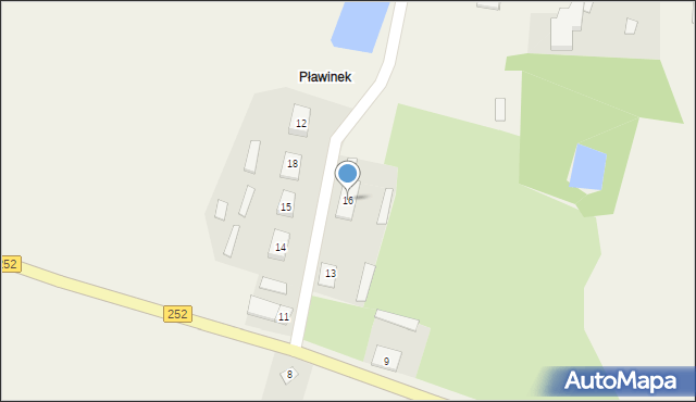 Pławinek, Pławinek, 16, mapa Pławinek