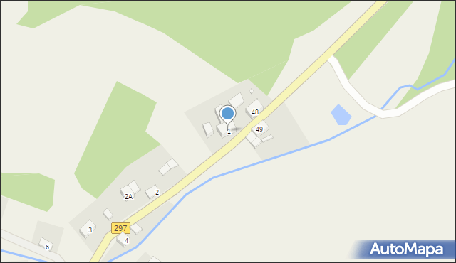 Pławna Dolna, Pławna Dolna, 1, mapa Pławna Dolna