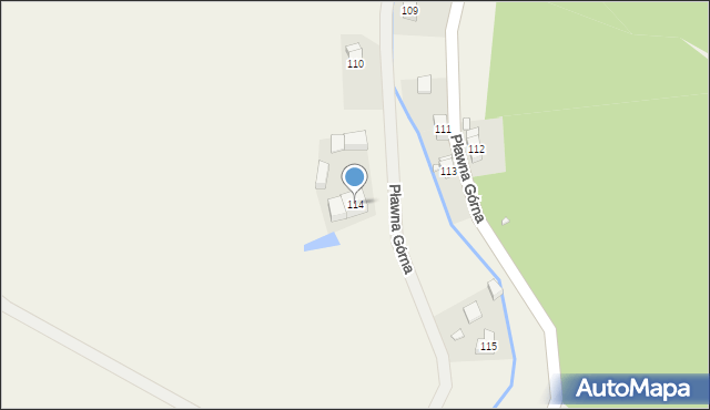 Pławna Górna, Pławna Górna, 114, mapa Pławna Górna