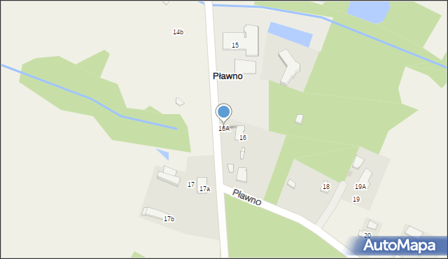 Pławno, Pławno, 16A, mapa Pławno