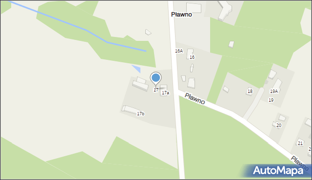 Pławno, Pławno, 17, mapa Pławno