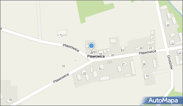 Pławowice, Pławowice, 18, mapa Pławowice