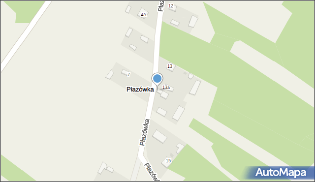 Płazówka, Płazówka, 14, mapa Płazówka