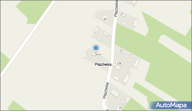 Płazówka, Płazówka, 7, mapa Płazówka