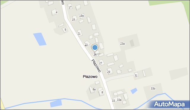 Płazowo, Płazowo, 25, mapa Płazowo