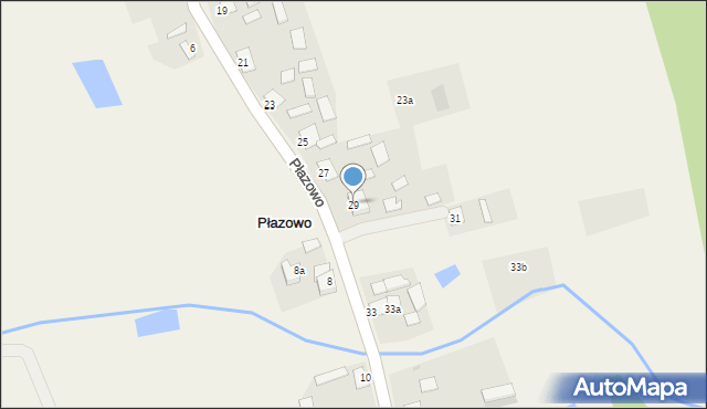 Płazowo, Płazowo, 29, mapa Płazowo