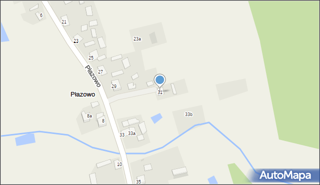 Płazowo, Płazowo, 31, mapa Płazowo