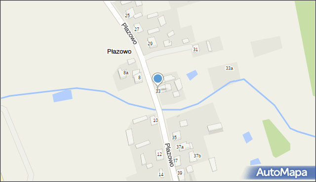 Płazowo, Płazowo, 33, mapa Płazowo