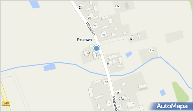 Płazowo, Płazowo, 8, mapa Płazowo