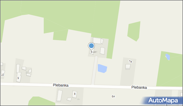Plebanka, Plebanka, 7, mapa Plebanka