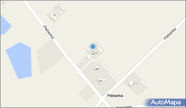 Plebanka, Plebanka, 24, mapa Plebanka