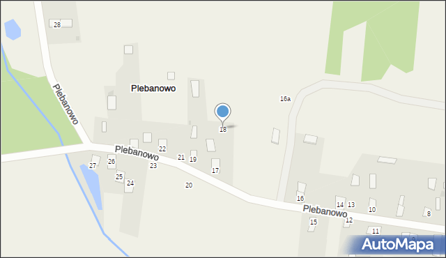 Plebanowo, Plebanowo, 18, mapa Plebanowo