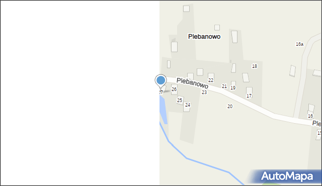 Plebanowo, Plebanowo, 27, mapa Plebanowo