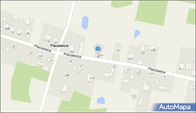 Plecewice, Plecewice, 16, mapa Plecewice