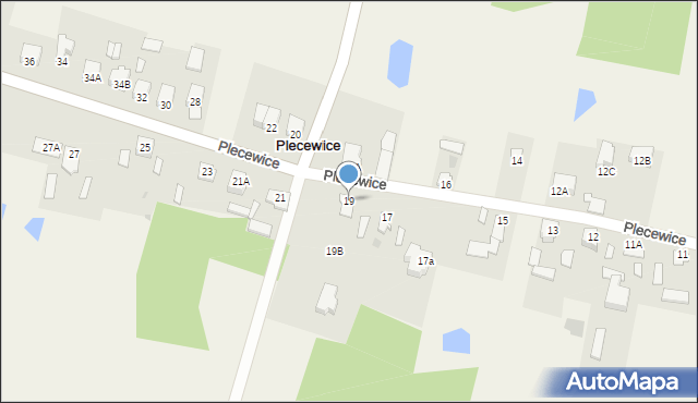 Plecewice, Plecewice, 19, mapa Plecewice